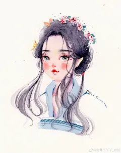 插画超话

作者：@玄霄丫丫丫_660

古风水彩人物上色 ​​​​