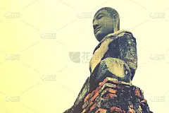 大城府历史公园碧空大佛，古和尚，代表人们信仰的宗教形象