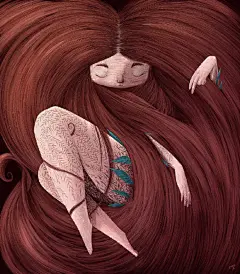 #插画#

 灵感 · 成人童话 

Ceyhun Sen是来自土耳其伊斯坦堡的插画师，其作品笔触特别，大胆又细腻，角色刻画特征鲜明。其所用的配色过渡自然柔和，但所用的色调却偏向灰暗深沉，更像是画给成人看的暗黑童话。

#艺术留学# #作品集# ​​​​