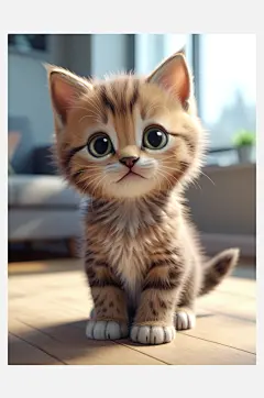 数字艺术宠物插画宠物猫猫咪插画-众图网