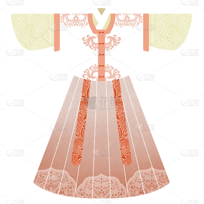 中国风-国潮汉服服饰单品贴纸1素材-花瓣网