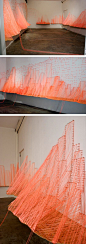 Aili Schmeltz - The Magic City String Art Installation: 