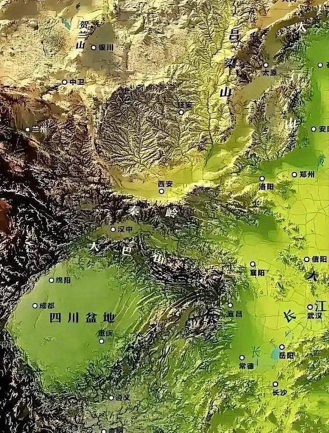 中国西部核心区（关中、汉中、川蜀）地形图一览（24图全集）-花瓣网