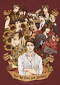 霍比特人 同人图 插画 壁纸 | For Lee Pace 36th Birthday | 半次元-第一中文COS绘画小说社区