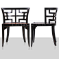 坐垫实木橡胶木新中式家具 时尚全实木新中式餐椅 木酒店中式椅子-淘宝网