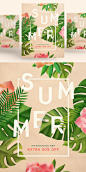 夏日促销活动海报PSD模板Summer sale posters PSD template#ti289a7306 :  