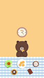 LINE friends 布朗熊，绘制by kita