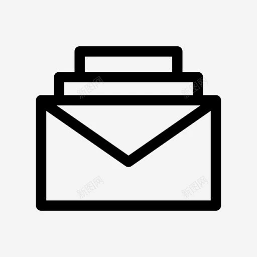 收到的邮件信件邮寄图标 页面网页 平面电商 创意素材-花瓣网