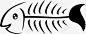鱼骨头鱼骨图标 平面电商 创意素材