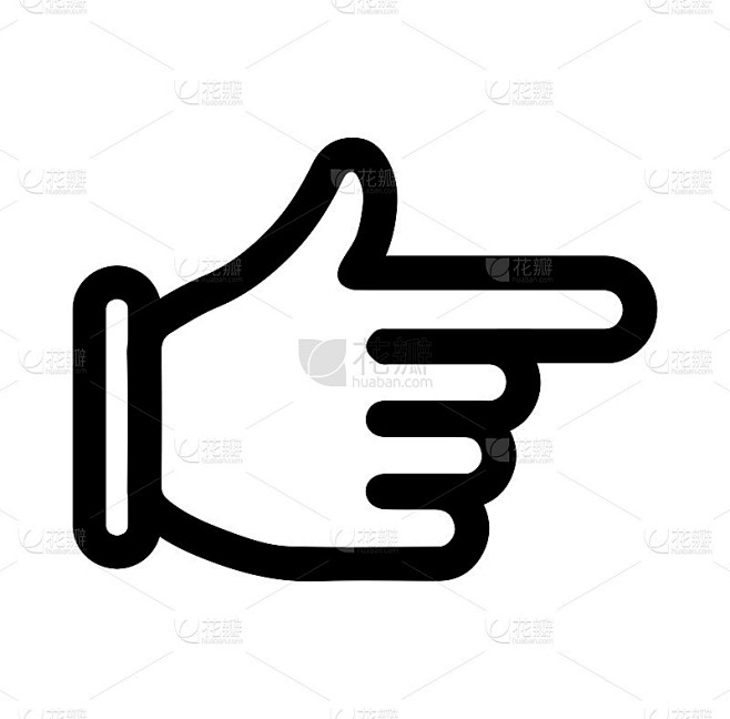 手指箭头图标