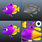 Fishdom Deep Dive : 3d models for mobile game "Fishdom Deep Dive" by Playrix. Modeling, rigging and animation done in Maya. Texturing in Photoshop.