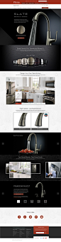 Pfister Faucets - Slate Finish : During WA’s most recent collaboration with Pfister Faucets, we developed a landing page to help promote the launch of a new faucet finish - Slate.Introduced as the fashionable alternative to stainless steel, the allure of 