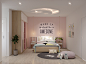 Pink kid room on Behance_场景-卧室 _T201881 #率叶插件，让花瓣网更好用#