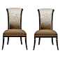 新中式餐椅 个性餐厅椅 现代简约实木布艺餐椅 新中式酒店家具-淘宝网