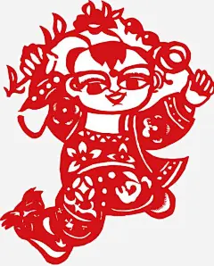 娃娃剪纸_百度图片搜索