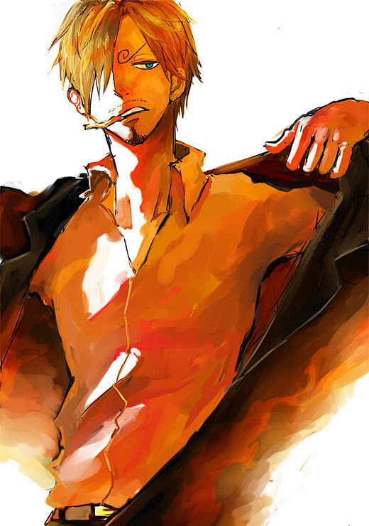 海贼王漫画人物插画山治sanji2设计之家