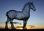 Horse wire sculpture