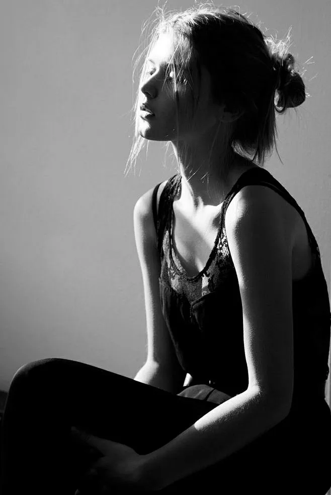 素描与黑白照片内的花瓣采集图片-貍火