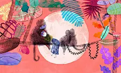 原创设计超话 童真插画设计欣赏~
via：Satu Kettunen ​​​​