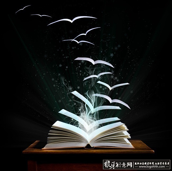 艺术摄影 书变成翅膀飞起来的创意灵感 魔.