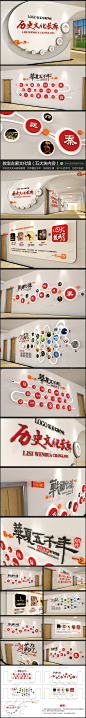 学校教室走廊文化墙矢量CDR模板效果图#小学文化墙##学校文化墙#