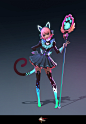 希露卡 Concept, neon yang : 《Arena of Valor》character concepts