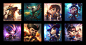 Champion Icons, Jem Flores : Champion Icons I did for League of Legends awhile back. 
© Riot Games