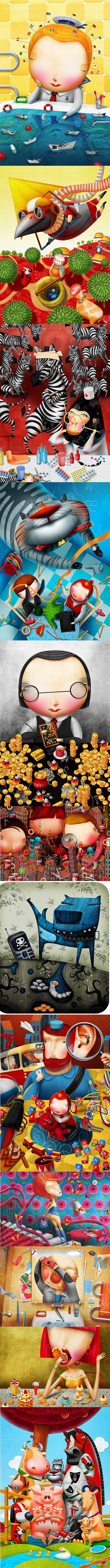 乌克兰插画家Vadim Gannenko...