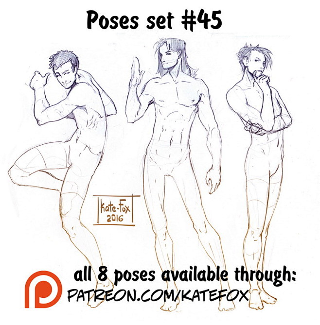 Pose study 45 by Kat...