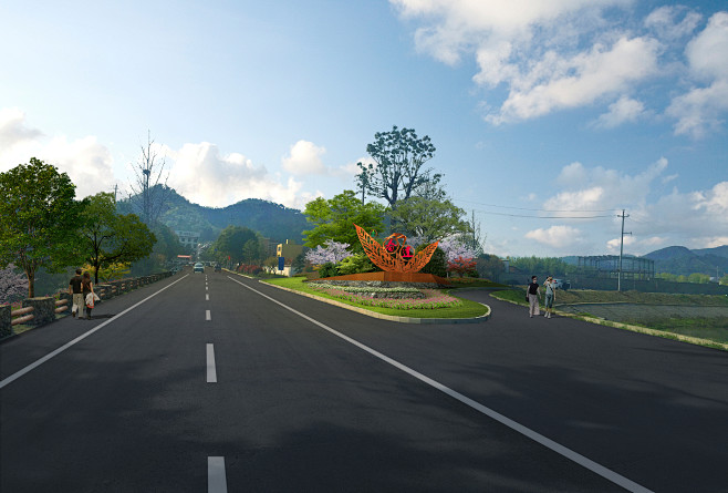 集镇道路两侧绿化景观提升（横桐线、巧下线...