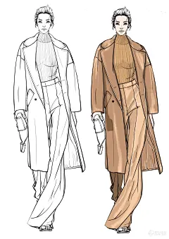 时装效果图直播课前6节课内容分享-服装画/服装设计手稿 - 穿针引线服装论坛