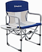Kingcamp Folding Chair for Camping, Lightweight Directors Chair for Adults, Portable Chair for Fall with Side Table Cup Holder, Supports 350 LBS for Outdoor, Camp, Patio, Lawn, Garden, Beach, Trip…
