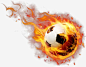 足球燃烧的世界杯欧洲杯-觅元素51yuansu.com png设计元素@北坤人素材