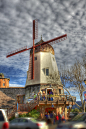 Windmill : First attempts at HDR. Windmill in Solvang, CA