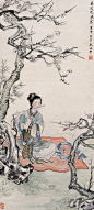 朱梅邨——【香径晚风寒，庚申冬月】仕女人物小景 立轴欣赏 | 
朱梅邨(1911-1993)别名独眼半聋居士，幼年从师樊少云，13岁起从随舅父吴湖帆习画。曾与叶恭绰、吴湖帆、张大千、冯超然等一起组织正社画会。擅长中国画、年画。