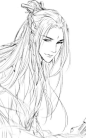 古风#美男#线稿