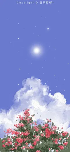 cr.微博@谷雨芽郁__210828_风景 油画 质感 手机壁纸