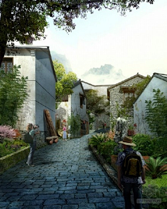 清男采集到树脉铺地