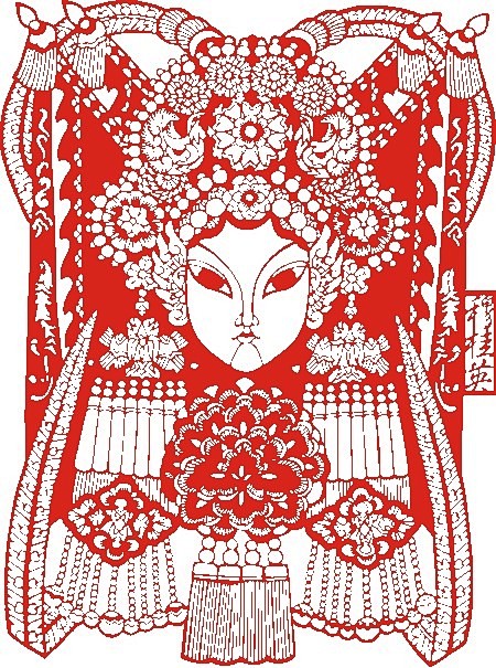 【剪纸京剧脸谱】