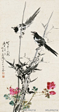 王雪涛(1903----1982)，中国现代著名小写意花鸟画家。他注重写生，尤善于描绘大自然中的小生命,对我国小写意花鸟绘画做出了突出贡献。他继承宋、元以来的优秀传统，取长补短。所作题材广泛，构思精巧，形似神俏，清新秀丽，富有笔墨情趣。