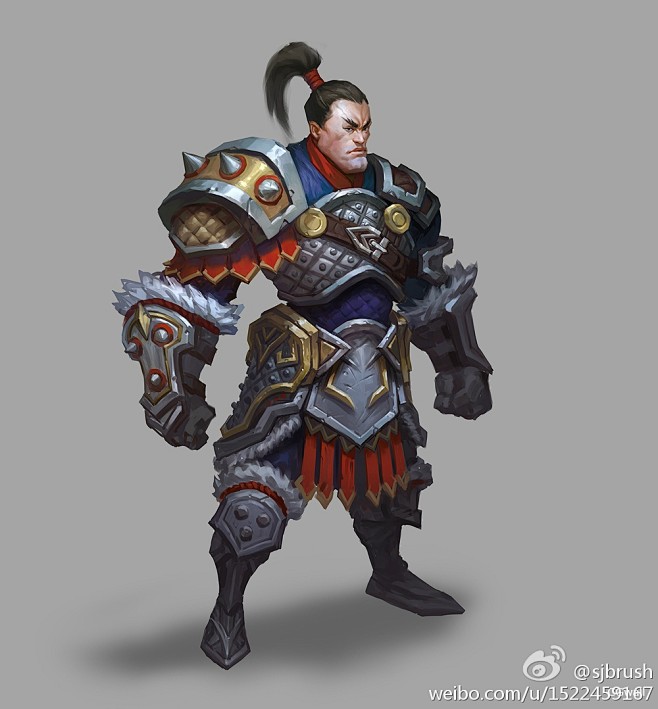 q版人设战士图_CGwall游戏原画网站