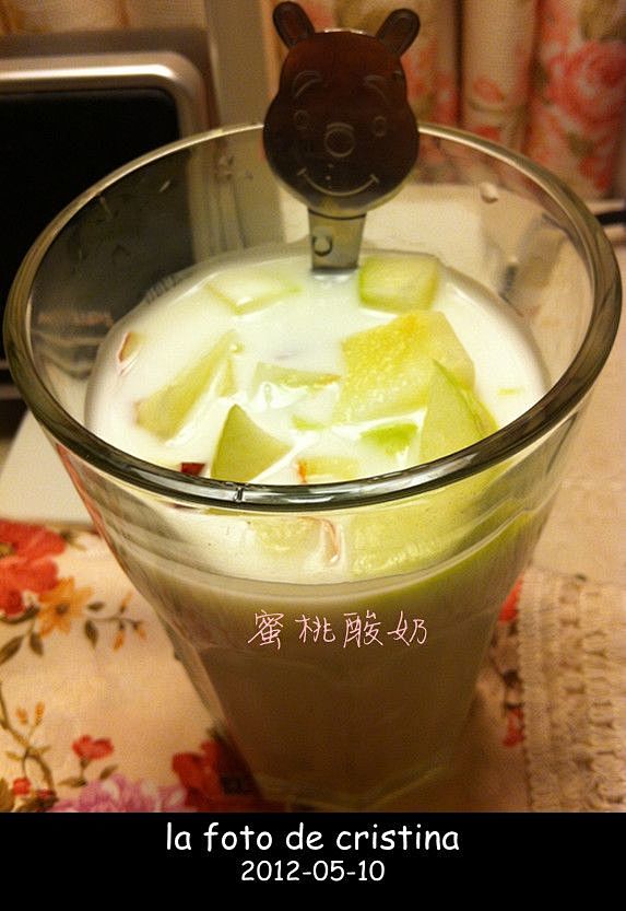 蜜桃酸奶的做法_蜜桃酸奶怎么做好吃【图文...