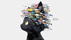 猫与鱼(动物动态壁纸) - 动态壁纸下载 - 元气壁纸