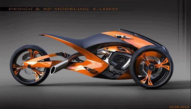 Futuristic Motorcycl...