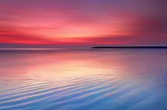 唯美夕阳海面风景壁纸_超高清桌面壁纸图片_壁纸社