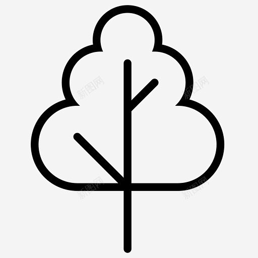 树小树林木材图标 icon 标识 标志 UI图标 设计图片 免费下载 页面网页 平面电商 创意素材