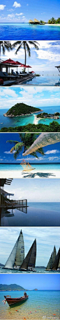 泰式清幽——苏梅岛，它位于泰国湾，是泰国第三大岛。苏梅岛上的干净、狭长白沙滩，是每个人梦想中的热带岛屿仙境。 #旅行# @咱们去旅行go