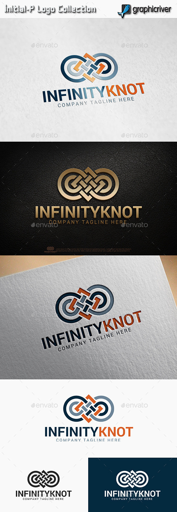 ∞结标志——抽象标志模板infinity Knot Logo - Abstract Logo Templates文摘、品牌、品牌、电路连接 ...
