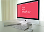 Free PSD iMac Mockup  : Downloadable PSD iMac Mockup