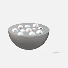 一碗可爱有趣的小汤圆PNG图图片大小2000x2000px 图片尺寸305.55 KB 来自PNG搜索网 pngss.com 免费免扣png素材下载！表情包#卡通#卡通手绘#可爱#立体图#美食#免抠#水灵灵#汤圆#甜品#透明底#碗#小清新#